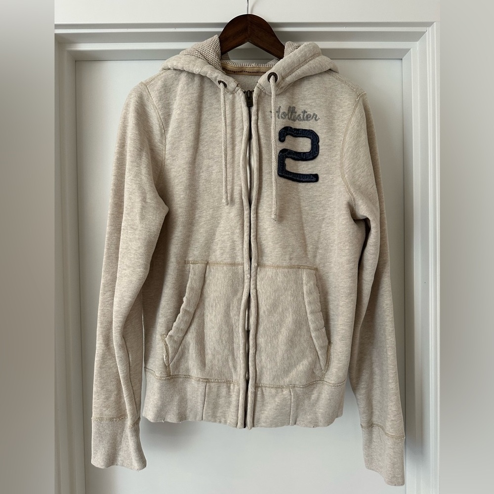 Hollister gray zip up